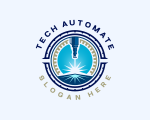 Mechanical Engineering Laser logo design