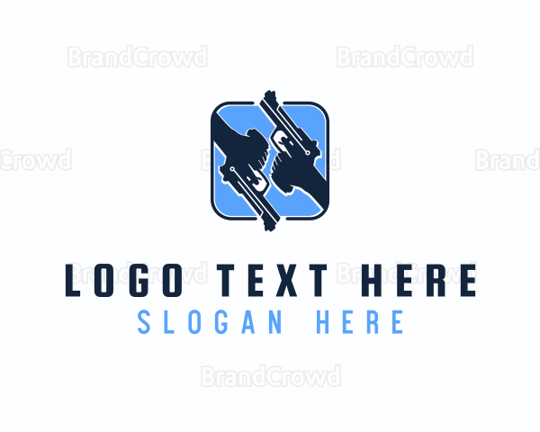 Hand Gun Firearm Logo