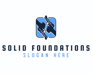 Hand Gun Firearm Logo