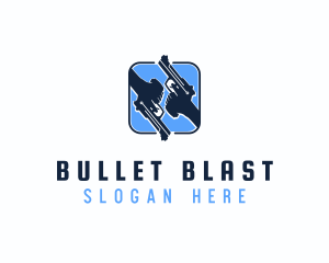 Ammunition - Hand Gun Firearm logo design