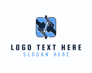 Shooter - Hand Gun Firearm logo design