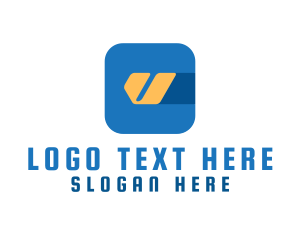 Square - Creative Hip Letter V logo design