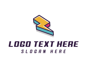 Express - Lightning Bolt Electrician logo design