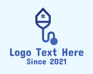 Medical - House Stethoscope Clinic logo design