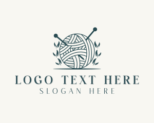 Handcrafter - Crochet Yarn Knitting logo design