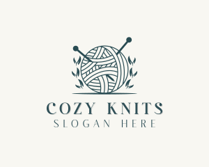 Crochet Yarn Knitting logo design