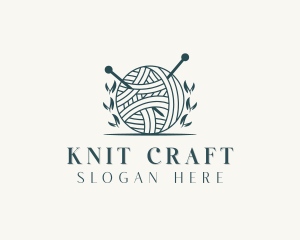 Crochet Yarn Knitting logo design