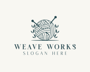 Crochet Yarn Knitting logo design