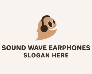 Earphones - Monster Headphones Cartoon logo design