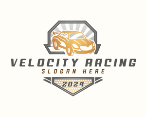 Automobile Racing Car Detailing logo design