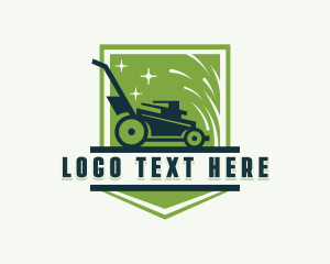 Grass Cutting - Lawn Mower Gardener logo design