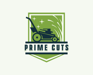 Lawn Mower Gardener logo design