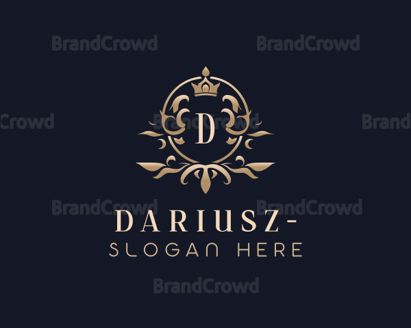 Elegant Crown Floral Logo