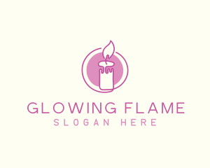 Candle String Light logo design