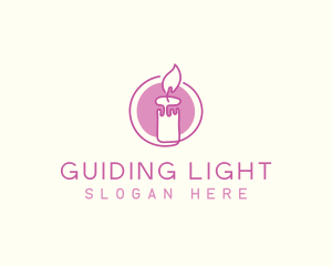 Candle String Light logo design