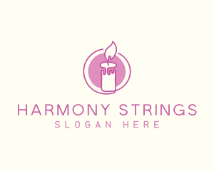 Candle String Light logo design