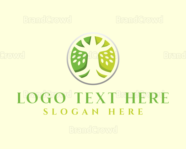 Wellness Eco Tree Logo