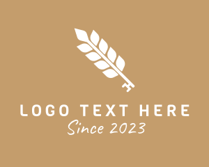 Gluten - Organic Wheat Key logo design