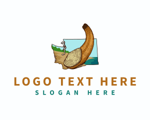 Map - Washington Geoduck Clam logo design