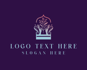 Yogi - Flower Arrangement Florist logo design