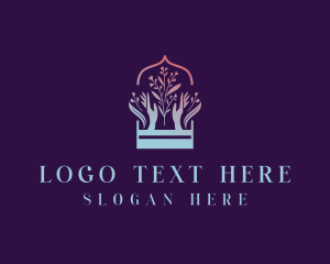 Flower Arrangement Florist Logo