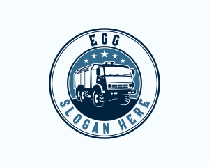 Trucking - Dump Truck Logistics logo design