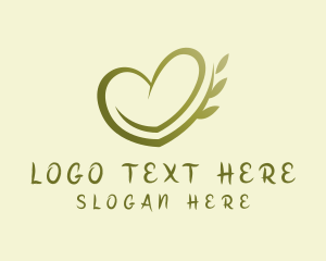 Eco Friendly - Heart Seed Plant logo design