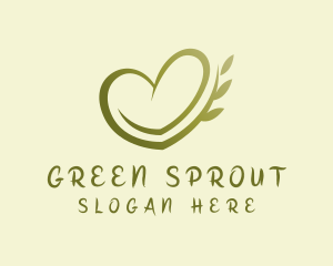 Heart Seed Plant logo design