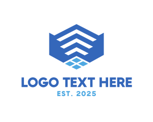 Theater - Modern Blue  Solar Panels logo design