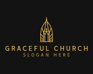 Catholic Church Architecture logo design