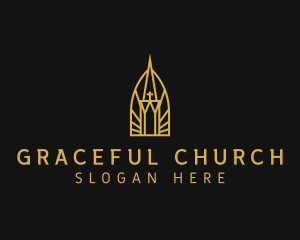 Church - Catholic Church Architecture logo design