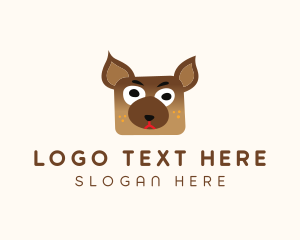 Silly Dog Animal logo design