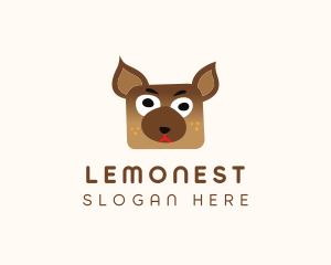 Silly Dog Animal Logo