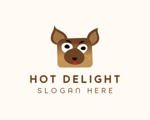 Silly Dog Animal logo design