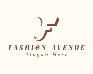 Fashion Clothing Letter F logo design