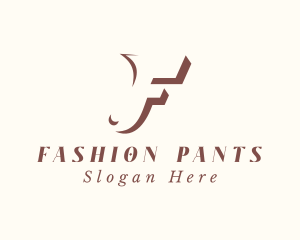 Fashion Clothing Letter F logo design