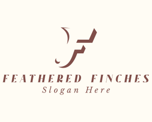 Fashion Clothing Letter F logo design