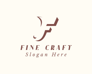 Fashion Clothing Letter F logo design