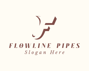 Fashion Clothing Letter F logo design