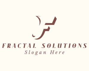 Fashion Clothing Letter F logo design