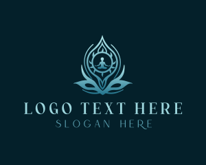 Leaf - Meditation Yoga Reiki logo design