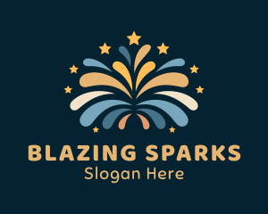 Pyrotechnics - Star Celebration Fireworks logo design