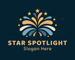 Star Celebration Fireworks logo design