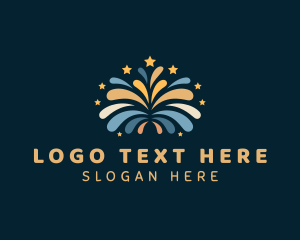 Fireworks - Star Celebration Fireworks logo design