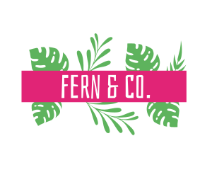 Fern - Tropical Fern Leaves logo design