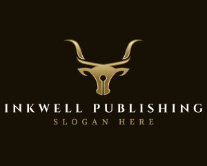 Publishing - Publishing Pen Horns logo design