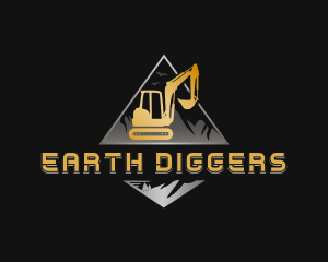 Digging - Construction Excavator Digging logo design