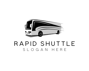 Shuttle - Bus Transport Travel Tour logo design