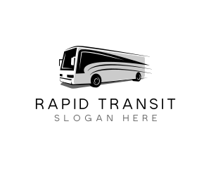 Bus Transport Travel Tour logo design
