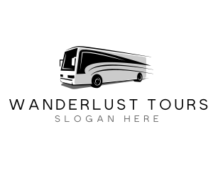 Bus Transport Travel Tour logo design